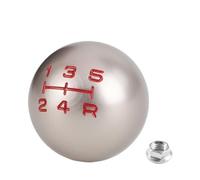 Lhdktee Auto Cambio Shifter Pomello Adattatore M10 5/6 Velocità Con Pomello Del Cambio Automatico Manuale Ricambio A Sfera Rotonda Universale(5 Speed-champagne)