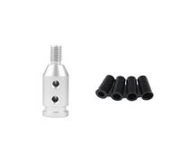 Lhdktee Auto Cambio Shifter Pomello Adattatore Universale Per Pomello Del Cambio Manuale Per Auto Con Filettatura M10x1,5/M12x1,25 In Lega Alluminio(M10x1.5-SILVER)
