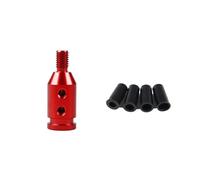 Lhdktee Auto Cambio Shifter Pomello Adattatore Universale Per Pomello Del Cambio Manuale Per Auto Con Filettatura M10x1,5/M12x1,25 In Lega Alluminio(M10x1.5-RED)
