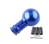 Lhdktee Auto Cambio Shifter Pomello Adattatore Universale Per Pomello Del Cambio Manuale Per Auto In Lega Alluminio Con Sfera Rotonda + Filettatura M18*1,5 Accessori Interni(Blu)