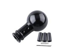 Lhdktee Auto Cambio Shifter Pomello Adattatore Universale Per Pomello Del Cambio Manuale Per Auto In Lega Alluminio Con Sfera Rotonda + Filettatura M18*1,5 Accessori Interni(Nero)
