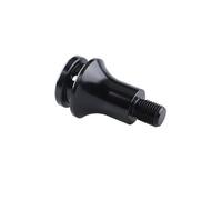 Lhdktee Auto Cambio Shifter Pomello Adattatore Universale Per Pomello Del Cambio Manuale Per Auto Per Filettatura M12x1,25 Accessori Modificati In Lega Alluminio(Nero)