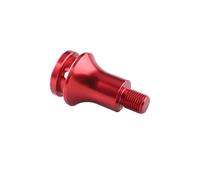Lhdktee Auto Cambio Shifter Pomello Adattatore Universale Per Pomello Del Cambio Manuale Per Auto Per Filettatura M12x1,25 Accessori Modificati In Lega Alluminio(Rosso)