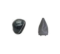 Lhdktee Auto Cambio Shifter Pomello Leva Del Cambio Manuale A 5 E 6 Velocità Per Mondeo Mk4 IV 4 Per Focus Mk2 Mk3 S-Max C-Max(6R-leather)