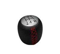 Lhdktee Auto Cambio Shifter Pomello Pomello Del Cambio A 5/6 Velocità Per ALFA Per ROMEO 159 Per BRERA Per SPIDER 2005-2011 55344557(12345R-red)