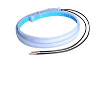Lhdktee Fari Delle 2 Pezzi DRL 30 Cm 45 60 Luci Diurne A LED Flessibili Per Auto Indicatori Di Direzione Fari Impermeabili Bianco Rosso Giallo Blu Fanale Proiettore Auto