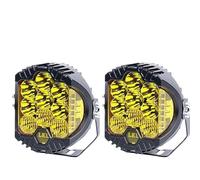 Lhdktee Fari Delle Fari Guida Automatici Faretti LED Bianchi E Gialli 3 Pollici 5 Luci Diurne A Lampada Lavoro Per Niva Per Lada Fuoristrada 4x4 Per Jeep Fanale Proiettore Auto