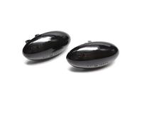 Lhdktee Freccia Specchietto Luce Posizione Laterale Lampeggiante A LED Indicatore Dinamico Messa Punto Dell'auto Per Peugeot 307 206 407 107 607 1007(No Dynamic Black)