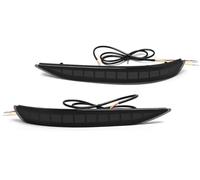 Lhdktee Luminose Impermeabili Indicatori Per Chevrolet Per Equinox 2017-2022 LED Paraurti Posteriore Riflettore Luci Freno Avvertimento Dinamico Indicatori Direzione Lampada(Smoked Pattern A)