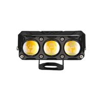 Lhdktee Moto LED Fendinebbi Per Faretti LED Per Moto A Tre Luci, Doppi Colori, Giallo E Bianco, Abbaglianti Anabbaglianti