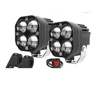 Lhdktee Moto LED Fendinebbi Per Fari Anteriori Per, Fendinebbia, Proiettori Per Segnali Da Motocross, Illuminazione Per(P3 2 PCS Light)