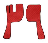 LHE0 Coppia Tappeti In Skeentex - Rosso per Volvo Fh Serie 3 (08/02>08/12)