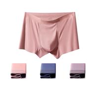 LHEZXS Boxer da Uomo 3Pc Brief di Pugile Traspiranti da 3 Pc Biancheria Intima di Grandi Dimensioni Senza Soluzione di continuità-No.6-XL