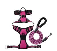 LHEZXS Collare per Cani Imbracatura per Cani in Nylon Riflettente, Guinzaglio per Cani in Stile Gilet per Cani Medi E Grandi-AF- L