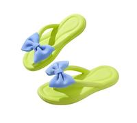 LHEZXS Sandali Piatti con Fiocco da Donna Pantofole con Sola Spessa, Infradito A Fili da Spiaggia di Casa-Giallo-39-40