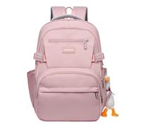 LHEZXS Zaino per Tutta La Partita di Grande capacità per Gli Studenti delle Scuole Medie-Rosa-Una Dimensione