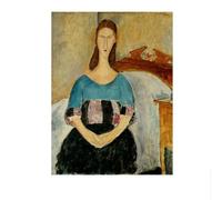 LHHJF LJHFA Amedeo Modigliani Poster Minimalista Ritratto di Donna Arte murale Amedeo Modigliani Dipinto su Tela e Stampe Decorazione per la casa Immagine 50x70cm Senza Cornice