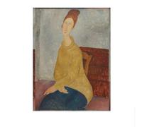 LHHJF LJHFA Amedeo Modigliani Poster Modernismo Ritratto di Donna Arte murale Amedeo Modigliani Dipinto su Tela e Stampe Decorazione per la casa Immagine 50x70cm Senza Cornice