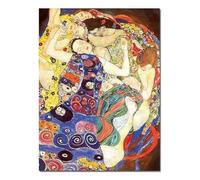 LHHJF LJHFA Classico Gustav Klimt Estetica Poster Vintage Maiden Wall Art Gustav Klimt Tela Pittura e Stampe Decorazione per la casa Immagine 50x70cmx1 Senza Cornice