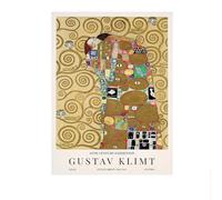 LHHJF LJHFA Classico Gustav Klimt Estetica Poster Vintage Maiden Wall Art Gustav Klimt Tela Pittura e Stampe Decorazione per la casa Immagine 50x70cmx1 Senza Cornice