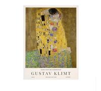 LHHJF LJHFA Classico Gustav Klimt Estetica Poster Vintage Maiden Wall Art Gustav Klimt Tela Pittura e Stampe Decorazione per la casa Immagine 50x70cmx1 Senza Cornice