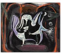 LHHJF LJHFA Classico Poster Astratto di Pablo Picasso《Circo》Arte murale di Pablo Picasso, Dipinto su Tela e Stampe, Quadro Nordico per la casa, 60x70cmx1, Senza Cornice