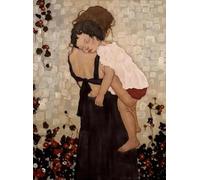 LHHJF LJHFA Classico Poster di Gustav Klimt, Lady Abstract Wall Art, Gustav Klimt, Dipinto su Tela e Stampe, Decorazione per la casa, Soggiorno, 40x60 cm, Senza Cornice.