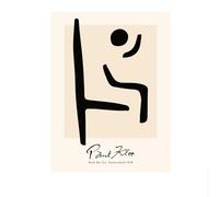 LHHJF LJHFA Classico Poster Minimalista di Paul Klee, Linee astratte, Arte murale, Dipinto su Tela e Stampe di Paul Klee, Quadro Nordico per la casa, 50x70 cm, Senza Cornice.
