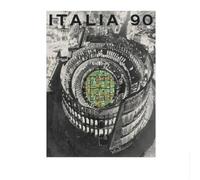 LHHJF LJHFA Coppa del Mondo di Calcio Italia 1990 Poster Vintage Stampa Calcio Calcio Sport Tela Dipinto Calcio Arte Murale Decorazione Casa Immagine 50x70cm Senza Cornice