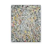LHHJF LJHFA Espressionismo Jackson Pollock Poster Arte Astratta da Parete Jackson Pollock Tela Pittura e Stampe Decorazione Nordica per la Casa Quadro da Parete 50x70cm Senza Cornice