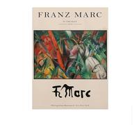 LHHJF LJHFA Estetica Classica dei Poster di Franz Marcs Illustrazioni murali Pittura e Stampe su Tela di Franz Marcs Decorazione del Soggiorno di casa 40x60cmx1 Senza Cornice