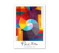 LHHJF LJHFA Famoso Manifesto della Mostra di Paul Klee, modernismo, Astratto, retrò, Arte murale, Dipinto su Tela e Stampe, Decorazione per la casa, 50x70 cm, Senza Cornice.