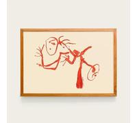 LHHJF LJHFA Famoso Poster Astratto Vintage di Joan Mirò, Arte murale Minimalista Moderna, Dipinto su Tela e Stampe di Joan Mirò, Immagine per la casa 50x70 cm, Senza Cornice.