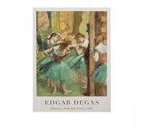 LHHJF LJHFA Famoso Poster della Mostra di Edgar Degas Ballerina Wall Art Edgar Degas Tela Pittura e Stampe Nordic Home Decor Picture 50x70cmx1 Senza Cornice
