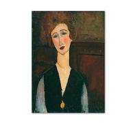 LHHJF LJHFA Famoso Poster di Amedeo Modigliani, Donne Vintage, Arte murale, Dipinto su Tela e Stampe di Amedeo Modigliani per la Decorazione della casa, 50x70 cm, Senza Cornice.