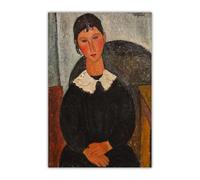 LHHJF LJHFA Famoso Poster di Amedeo Modigliani《Ritratto di Una Ragazza》Arte murale Amedeo Modigliani, Dipinto su Tela e Stampe, Decorazione per la casa, 50x80 cm, Senza Cornice
