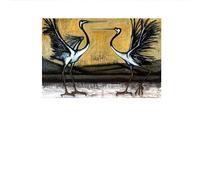 LHHJF LJHFA Famoso Poster di Bernard Buffet Due Uccelli Combattenti, Dipinto su Tela e Stampe di Bernard Buffet, Decorazione per la casa, 40x60cmx1, Senza Cornice.