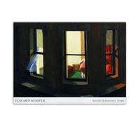 LHHJF LJHFA Famoso Poster di Edward Hopper, Dipinto su Tela, realismo, Edward Hopper, Arte murale e Stampe, Decorazione Moderna per la casa e Il Soggiorno, 40x60cmx1, Senza Cornice.