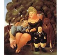 LHHJF LJHFA Famoso Poster di Fernando Botero, Divertente Opera d'Arte murale di Fernando Botero, Dipinto su Tela e Stampe, Decorazione Moderna per la casa e Il Soggiorno, 50x50 cm, Senza Cornice.