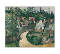 LHHJF LJHFA Famoso Poster di Paul Cezanne Una svolta nella Strada, Dipinto su Tela e Stampe di Paul Cezanne, Decorazione Moderna per la casa, 60x70 cm, Senza Cornice.