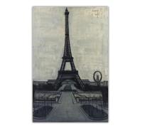 LHHJF LJHFA Famoso Poster estetico di Bernard Buffet《Torre Eiffel》Arte murale Bernard Buffet, Dipinto su Tela e Stampe, Decorazione per la casa, 50x70 cm, Senza Cornice