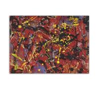 LHHJF LJHFA Famoso Poster estetico di Jackson Pollock, Arte Astratta da Parete, Dipinto su Tela di Jackson Pollock, Stampe Moderne, Decorazione da Parete per la casa, 50x70 cm, Senza Cornice.