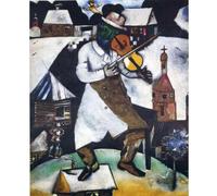 LHHJF LJHFA Famoso Poster surrealista di Marc Chagall, The Fiddler, Arte murale, Dipinto su Tela e Stampe di Marc Chagall, Arredamento Nordico per la casa, 60x70 cm, Senza Cornice.