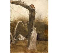 LHHJF LJHFA Famoso Poster Vintage di Andrew Wyeth, Arte murale di Inizio Primavera, Dipinto su Tela e Stampe di Andrew Wyeth, Arredamento Moderno per la casa, Immagine 50x70 cm, Senza Cornice.
