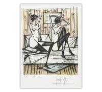 LHHJF LJHFA Famoso Poster Vintage di Bernard Buffet《Mirabeau, 1977》Arte murale Bernard Buffet, Dipinto su Tela e Stampe, Decorazione per la casa, 50x70 cm, Senza Cornice