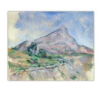 LHHJF LJHFA Famoso Poster Vintage di Paul Cezanne, Paesaggio Montano, Arte murale, Dipinto su Tela e Stampe, Decorazione per la casa, 50x70cmx1, Senza Cornice.