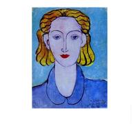 LHHJF LJHFA Henri Matisse Espressionismo Poster Ritratto di Una Donna Arte murale e Stampe Henri Matisse Tela Pittura Decorazione per la casa Immagine 40x60cm Senza Cornice