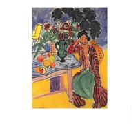 LHHJF LJHFA Henri Matisse Espressionismo Poster Ritratto di Una Donna Arte murale e Stampe Henri Matisse Tela Pittura Decorazione per la casa Immagine 40x60cm Senza Cornice