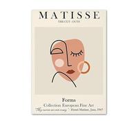 LHHJF LJHFA Henri Matisse Minimalismo Poster Line Girl Wall Art Henri Matisse Tela Pittura e Stampe Casa Soggiorno Decorazione Immagine 50x70cmx1 Nessuna Cornice