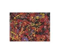 LHHJF LJHFA Jackson Pollock Minimalismo Poster Astratto Retro Wall Art Jackson Pollock Tela Pittura e Stampe Nordic Home Decor Immagine 50x70cmx1 Senza Cornice
